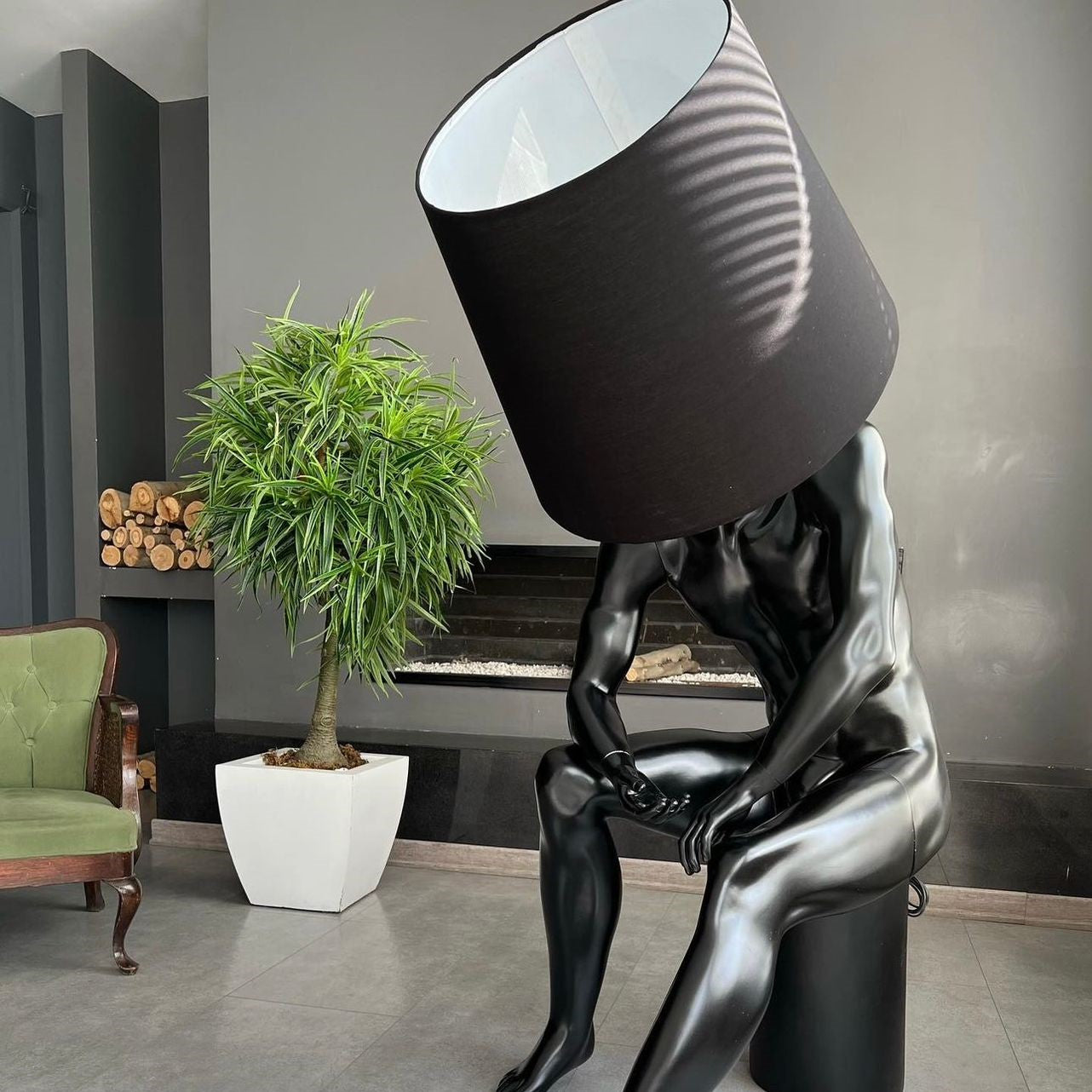 Mr Stephon Humanoid Sculpture Floor Lamp
