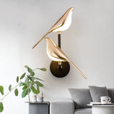 Chirping Sound Sparrow Wall Lamp Set