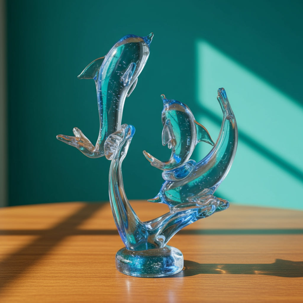 Murano Glass Dolphin Pod Style 4