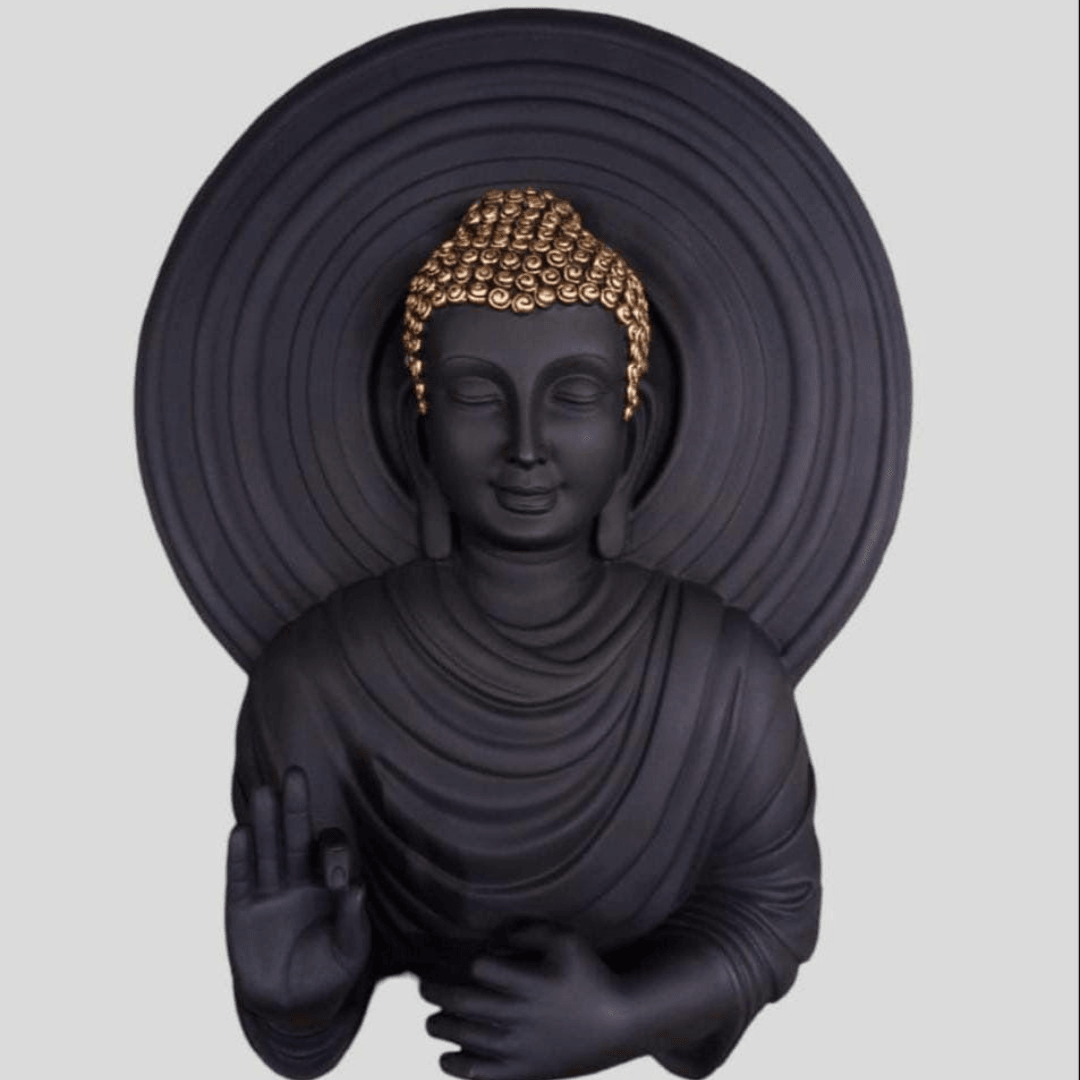 Blessing Buddha Figurine Wall Decor