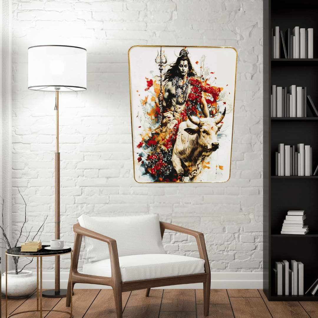 God Idol Wall Painting - Lord Shiva