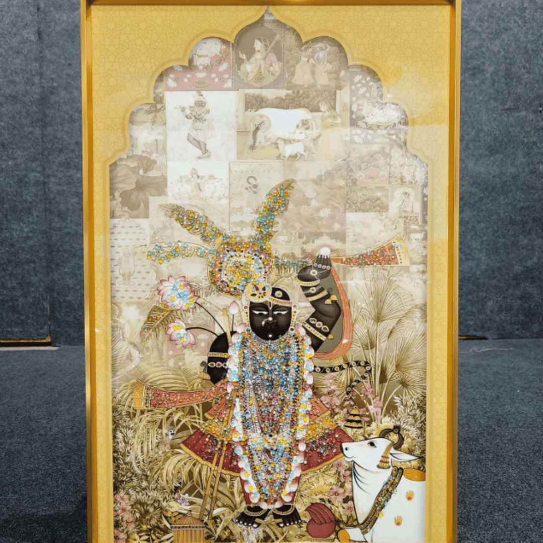 God Idol Wall Painting Style 13