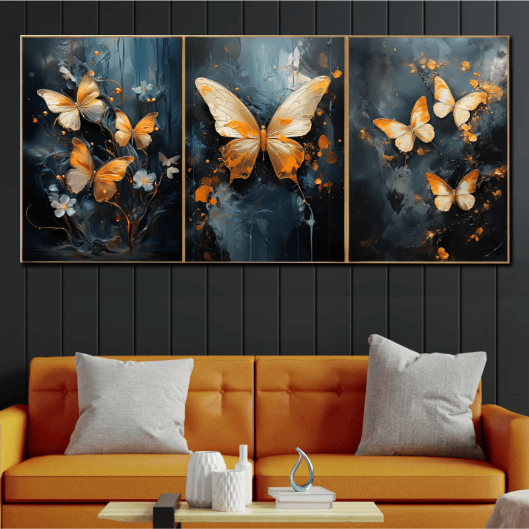 Modern Crystal Painting Set of 3 Style 14