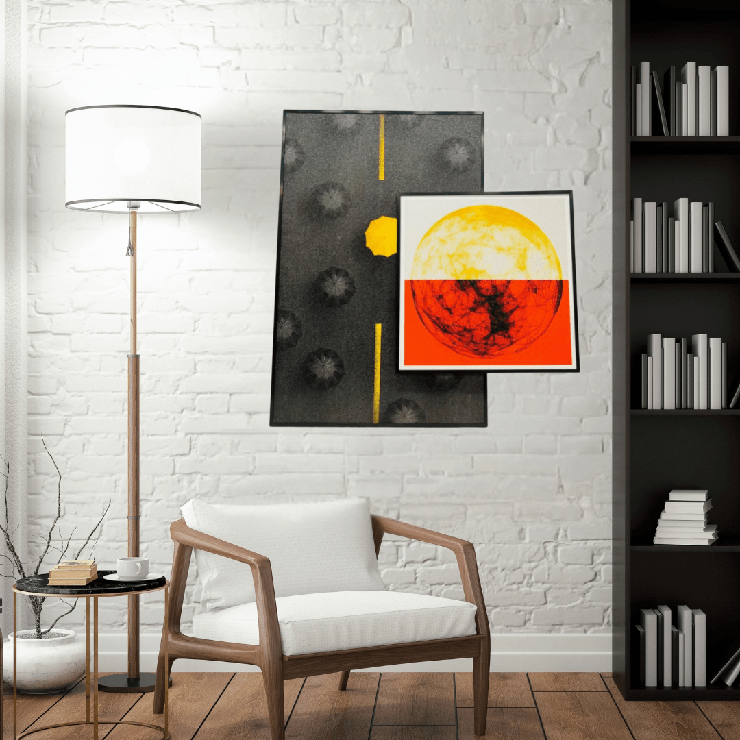 Exclusive Canva Printed Metal Frame Painting Style 54