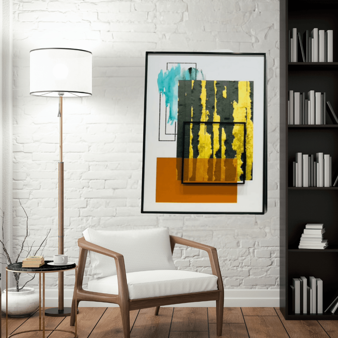 Exclusive Canva Printed Metal Frame Painting Style 23