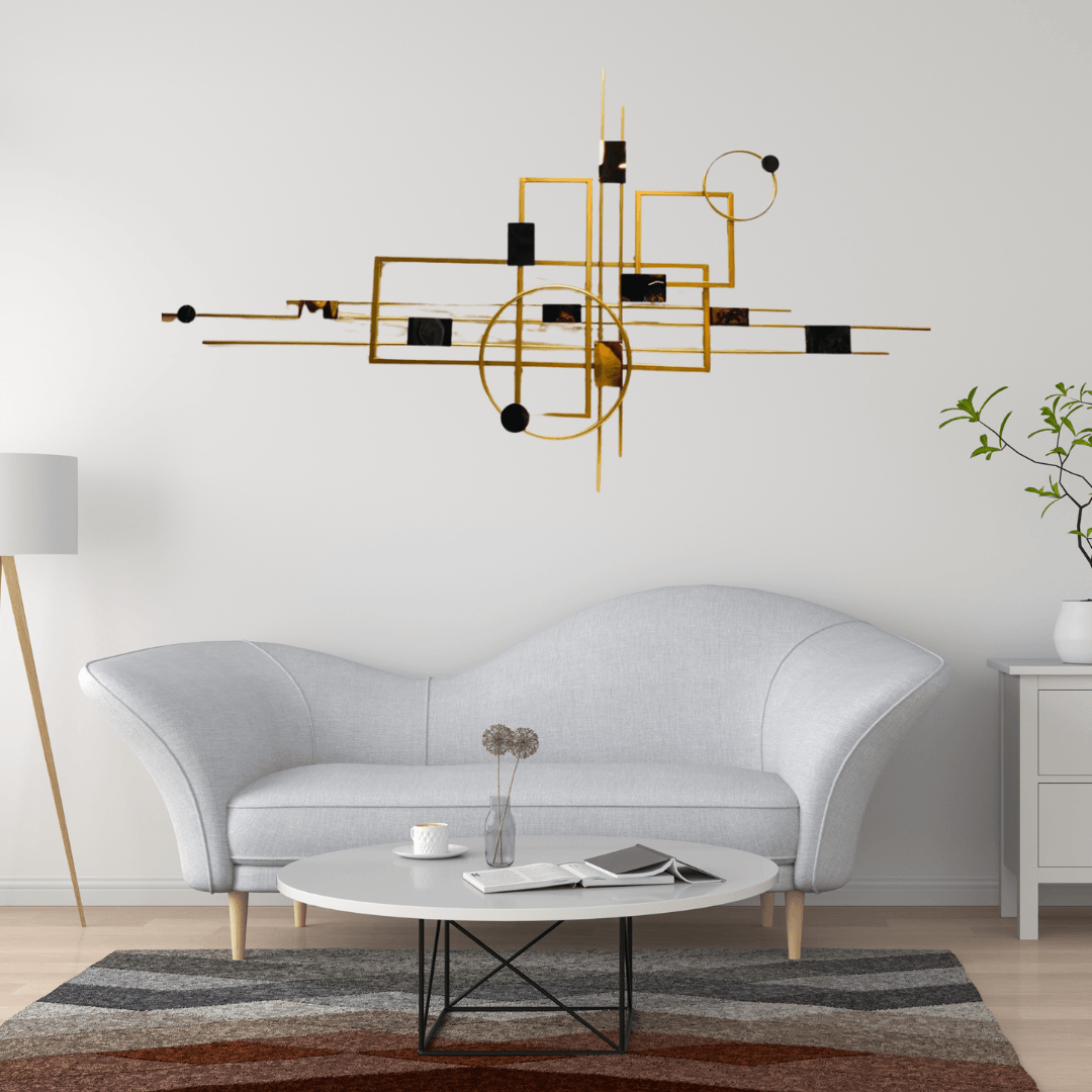 Exclusive Canva Printed Metal Frame Painting Style 43