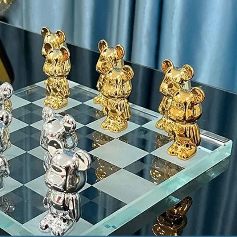 ROBOTIC CRYSTAL CHESS DECOR