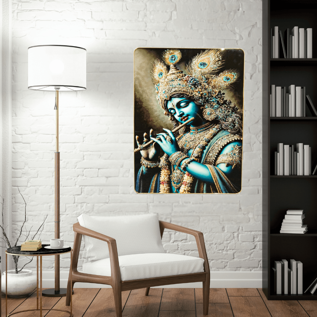 God Idol Wall Painting - Lord Krishna