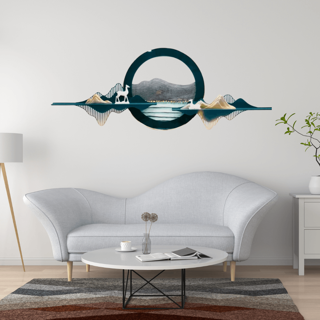 Exclusive Canva Printed Metal Frame Painting Style 68