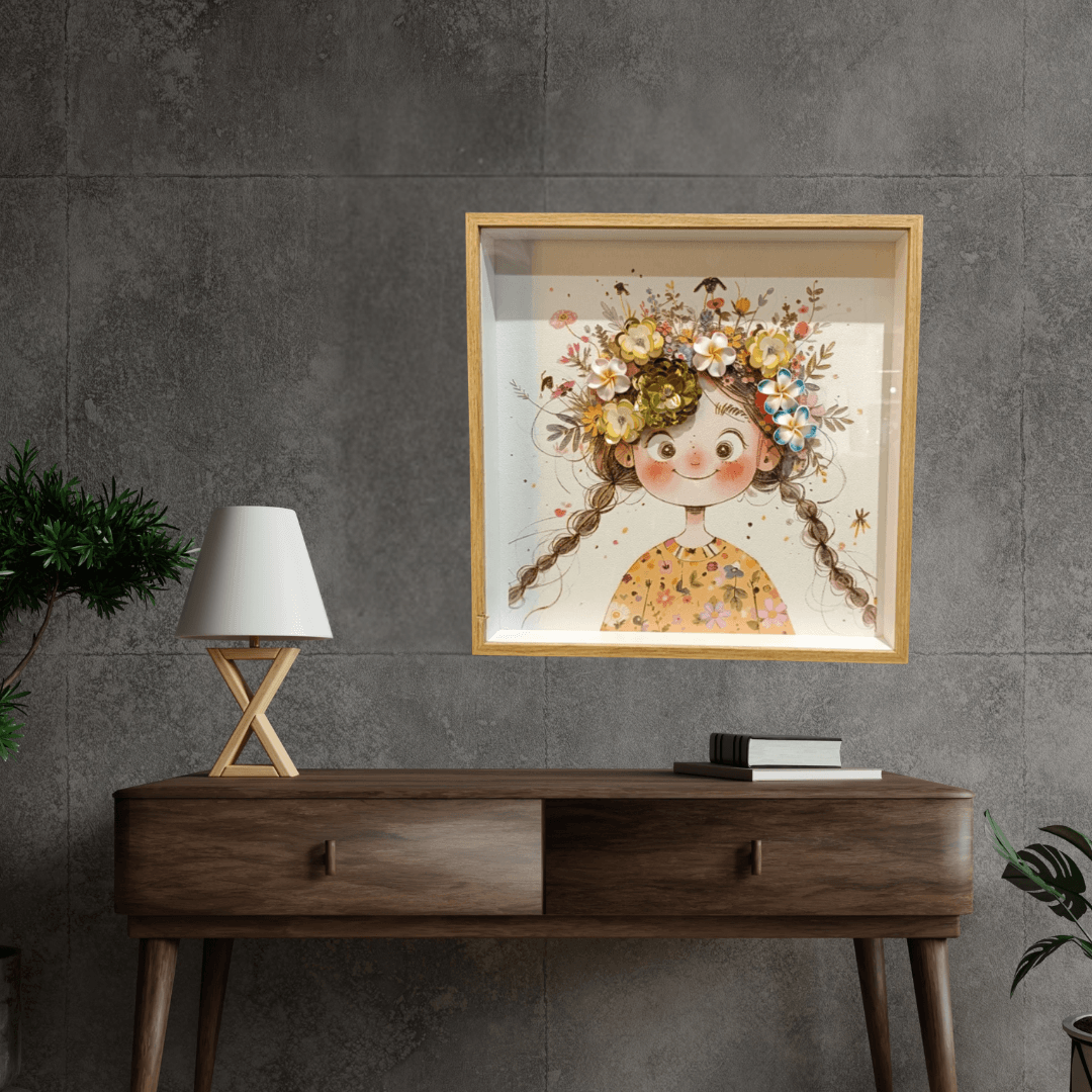 Artistic Wooden Frame Wall Painting Style 4