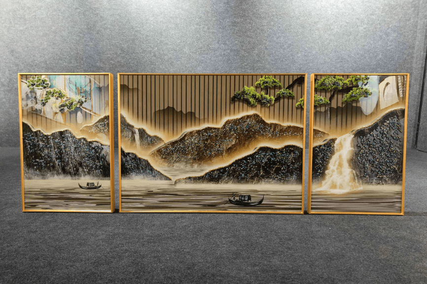 Modern Crystal Painting Set of 3 Style 16