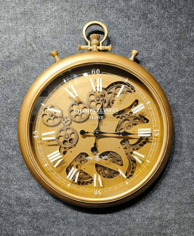 Royal Metal Gear Mechanical Clock Style 9
