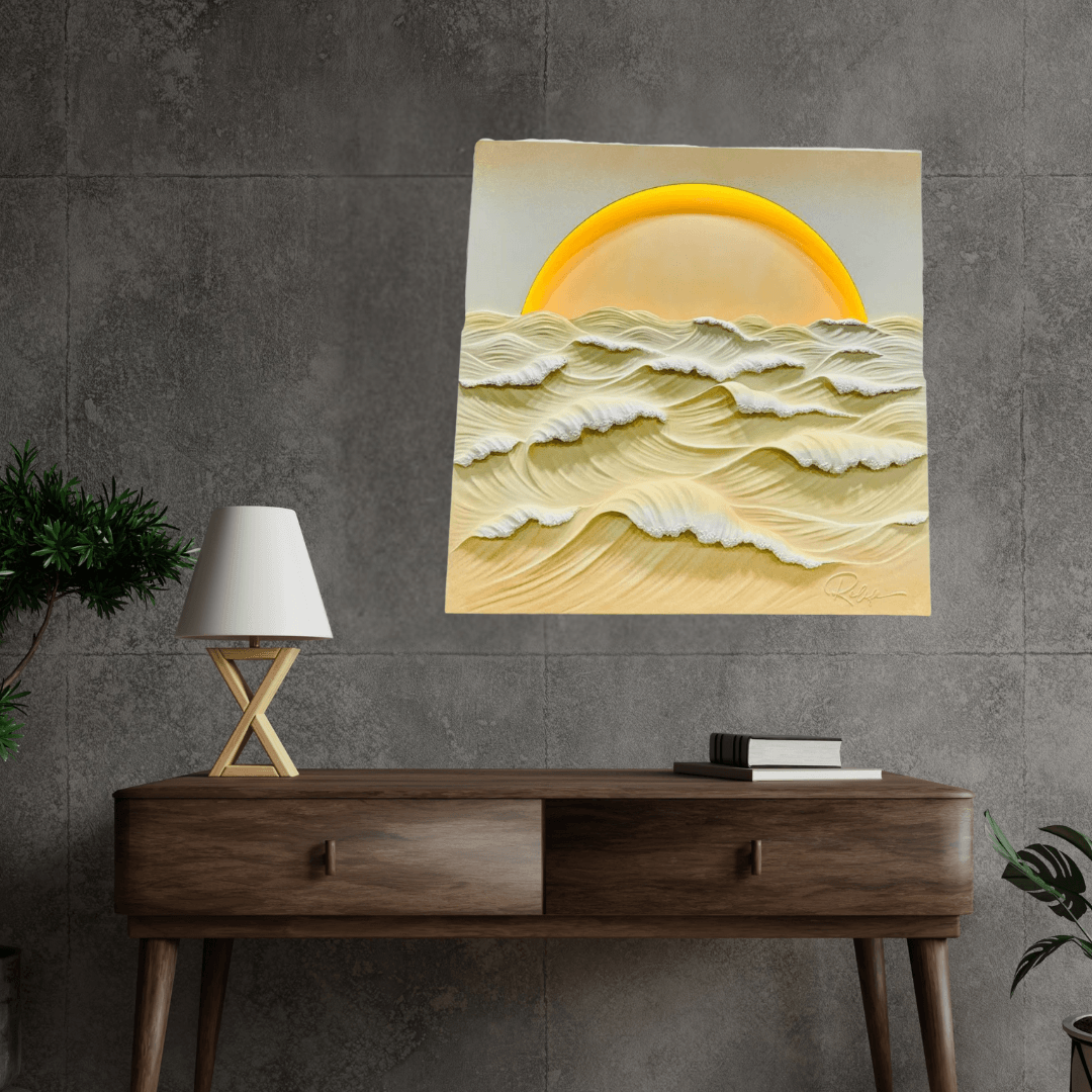 Exclusive Canva Printed Metal Frame Painting Style 60