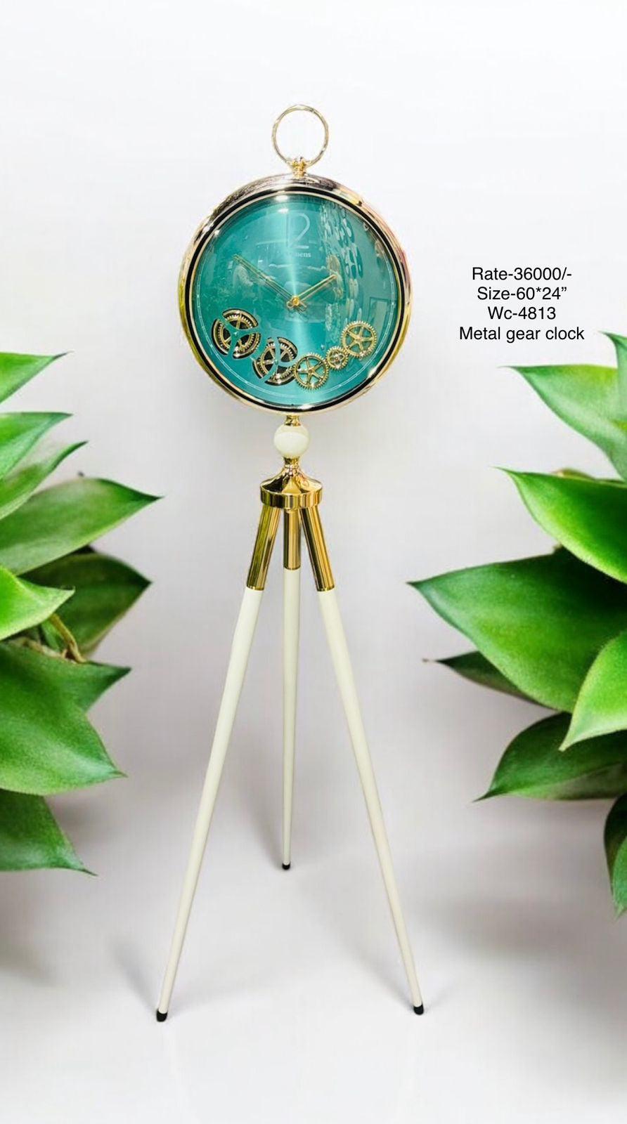 Swiss Vintage Phase Tripod-Mounted Clock