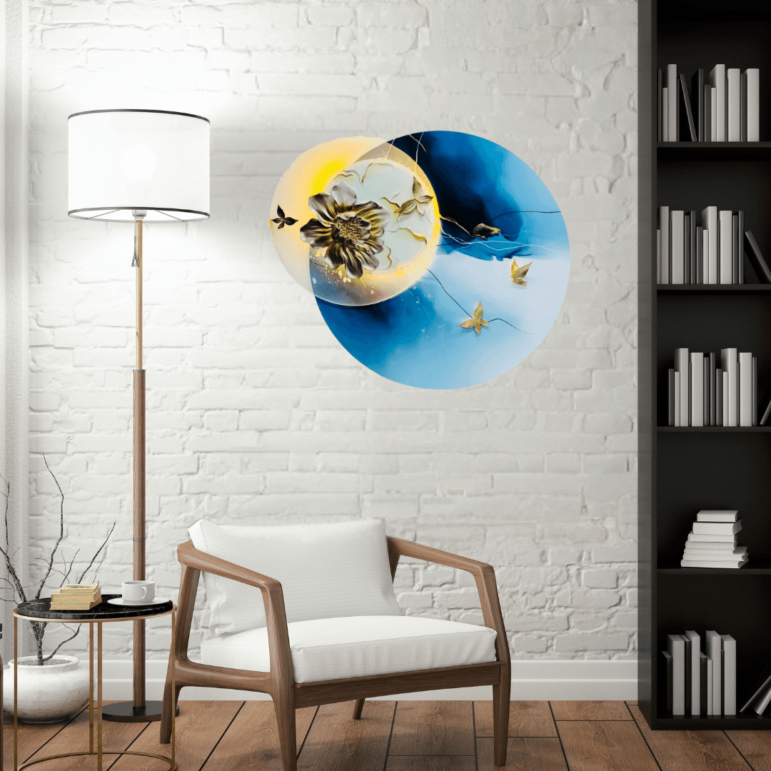 Exclusive Canva Printed Metal Frame Painting Style 63