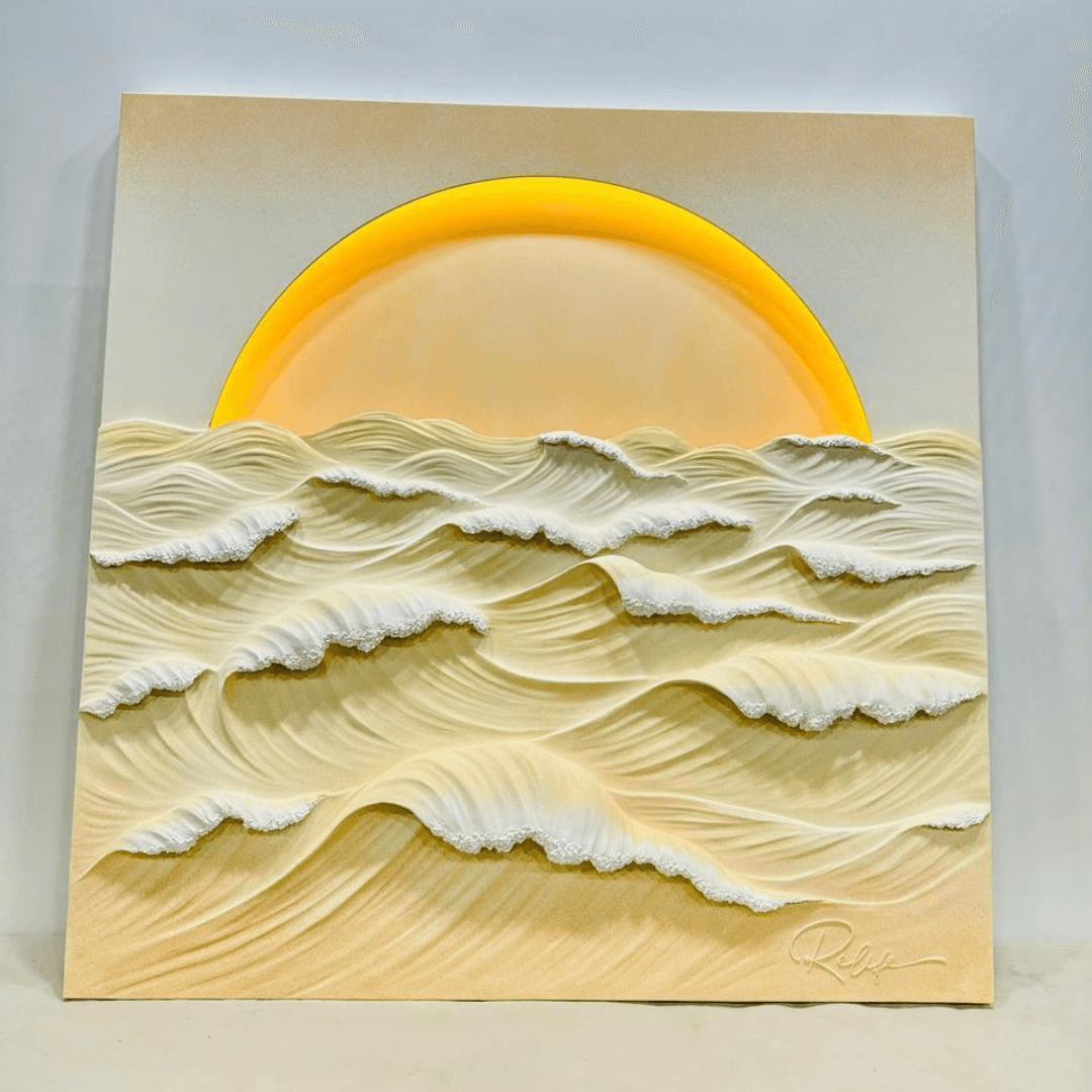 Exclusive Canva Printed Metal Frame Painting Style 60