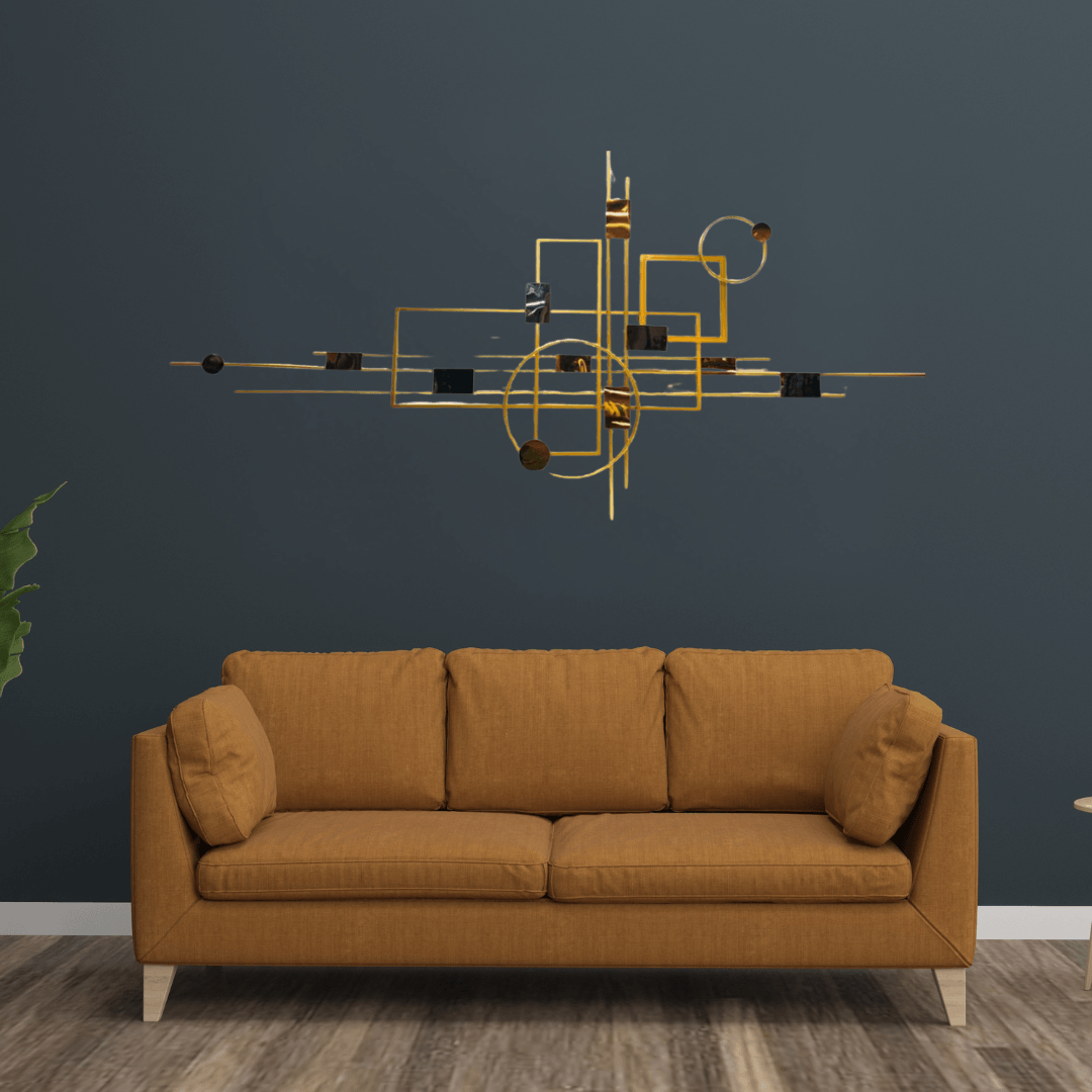 Exclusive Canva Printed Metal Frame Painting Style 45