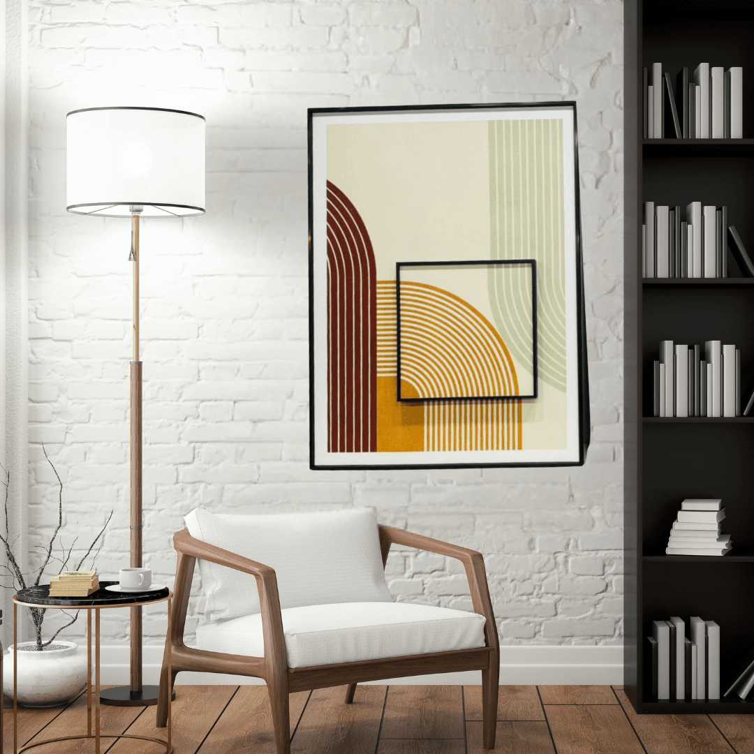 Exclusive Canva Printed Metal Frame Painting Style 33