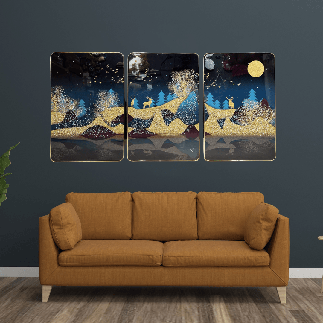 SET OF 3 - ABSTRACT PAINTING STYLE 5