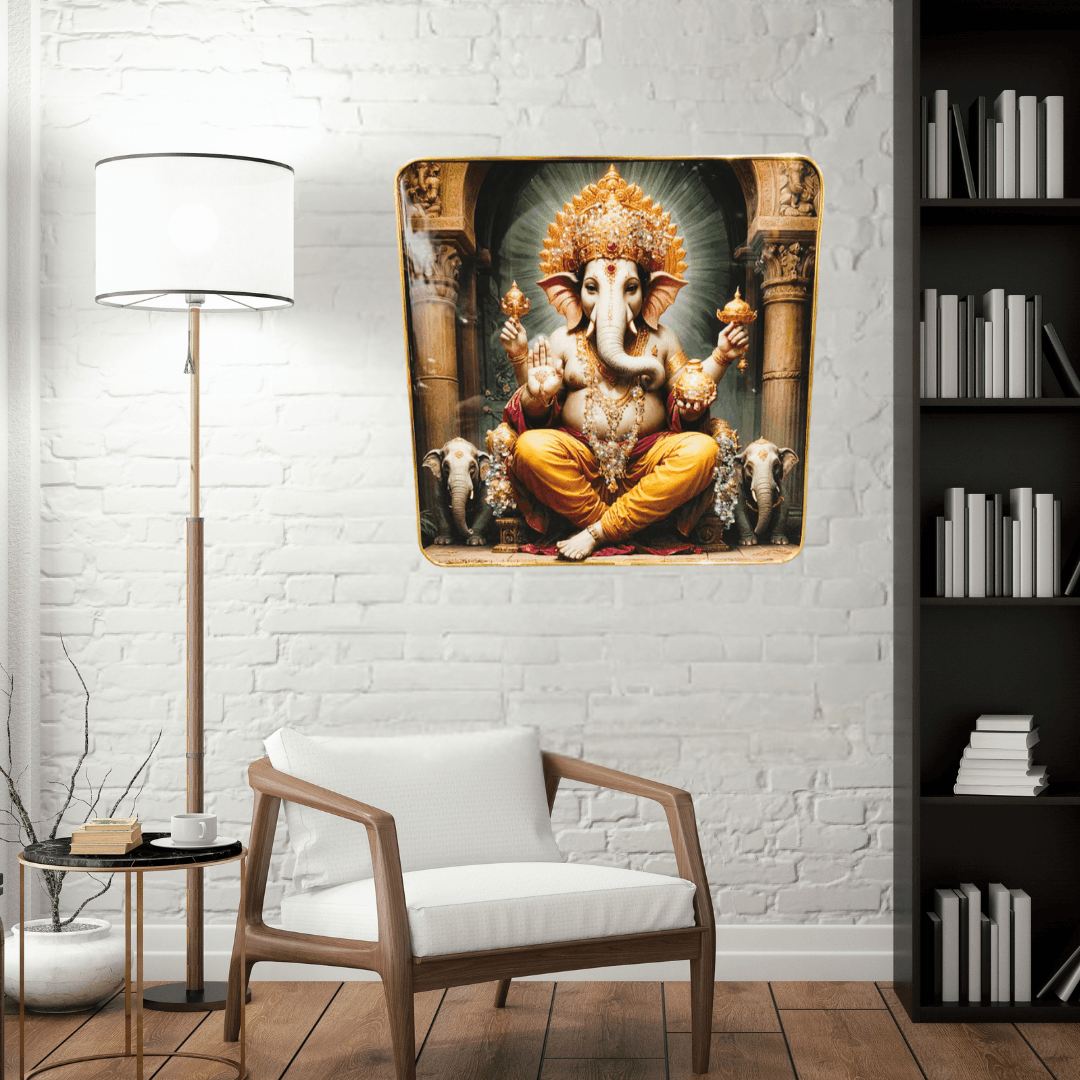 God Idol Wall Painting - Lord Ganesha