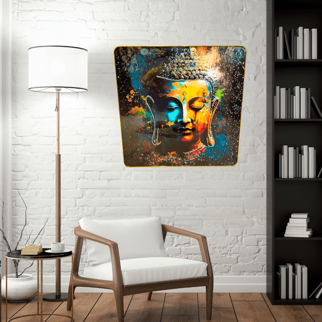 God Idol Wall Painting - Lord Buddha