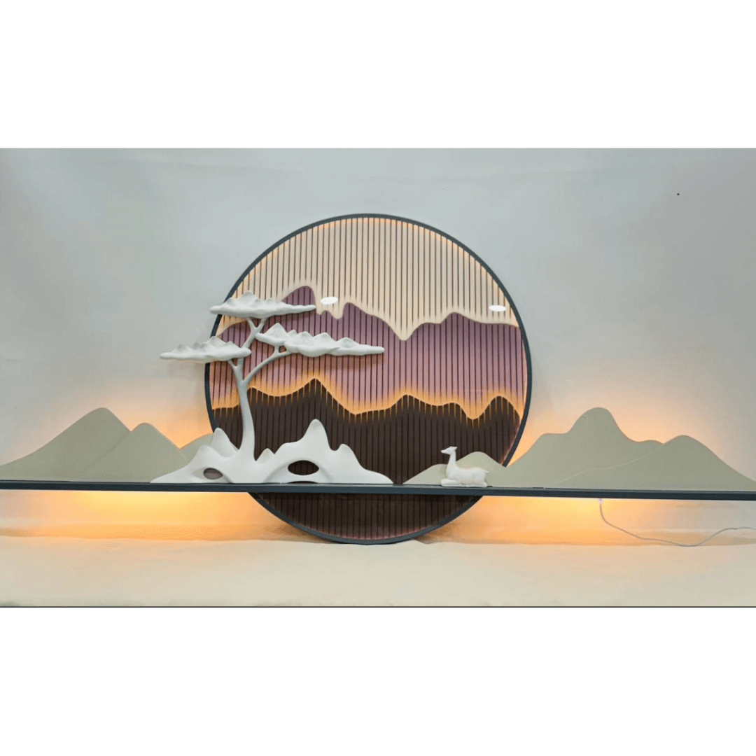 Exclusive Canva Printed Metal Frame Painting Style 61