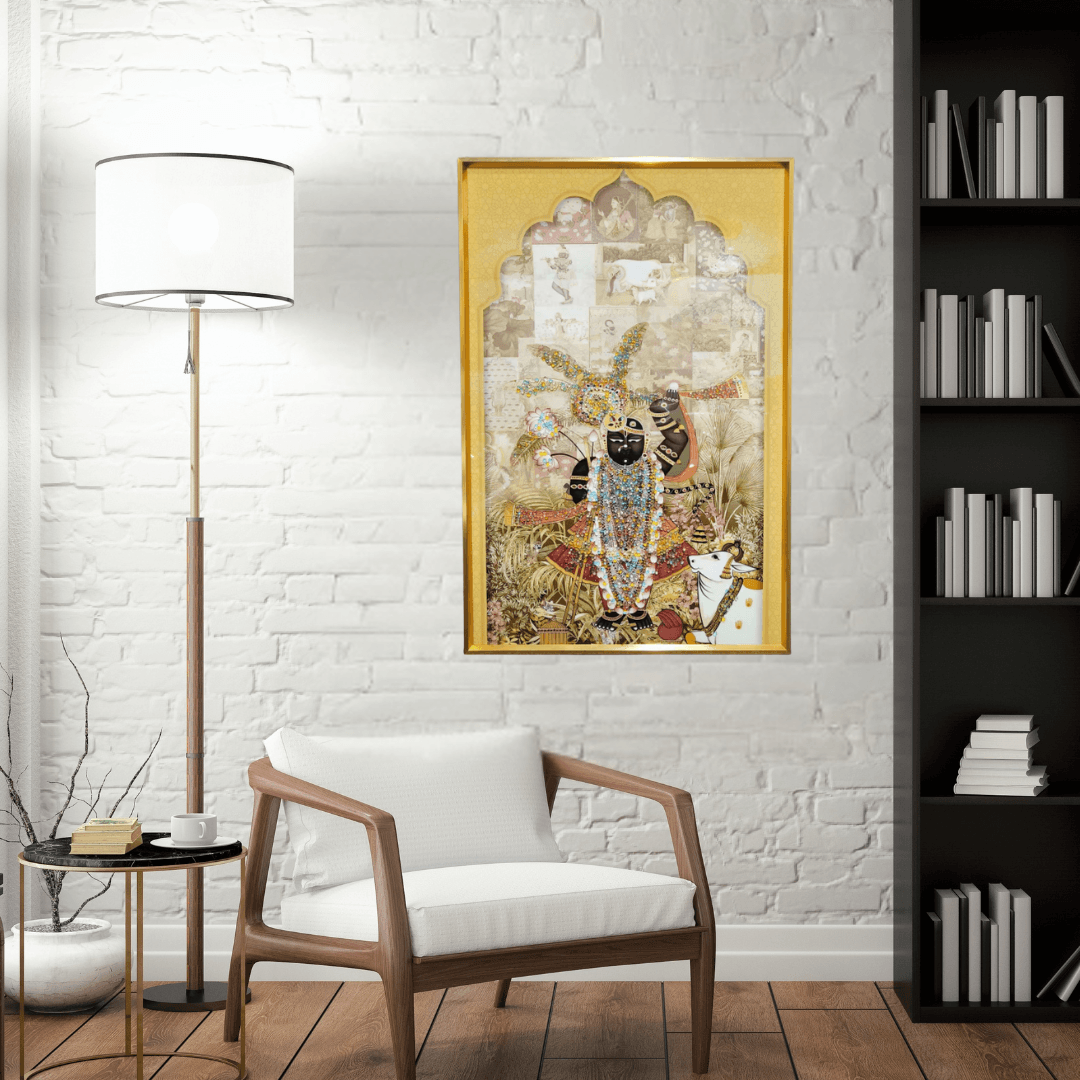 God Idol Wall Painting Style 13