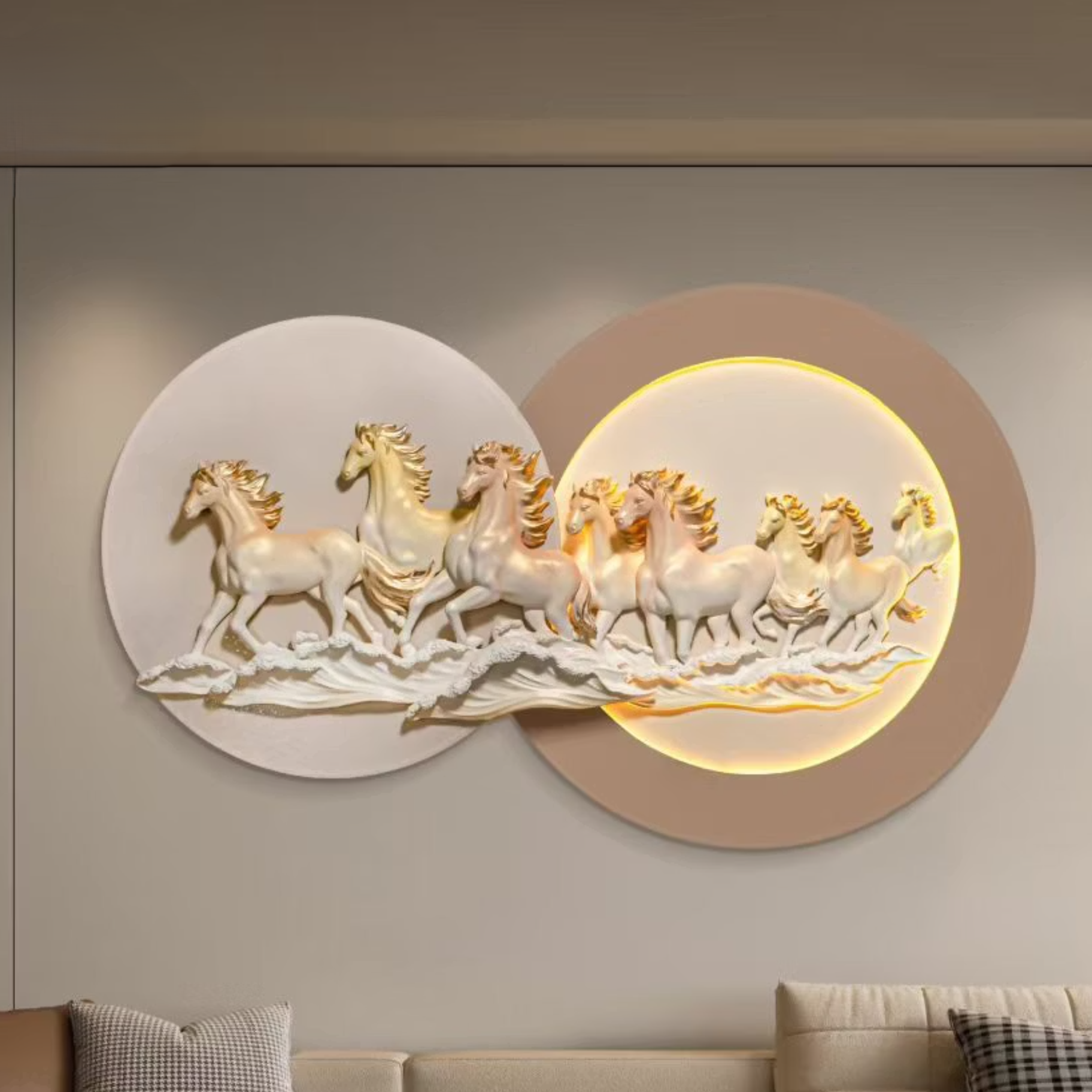 PICTURESQUE OF MODERN ART STYLE 17 - SEVEN HORSES