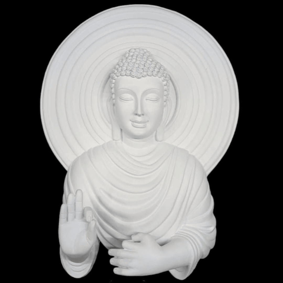 Blessing Buddha Figurine Wall Decor