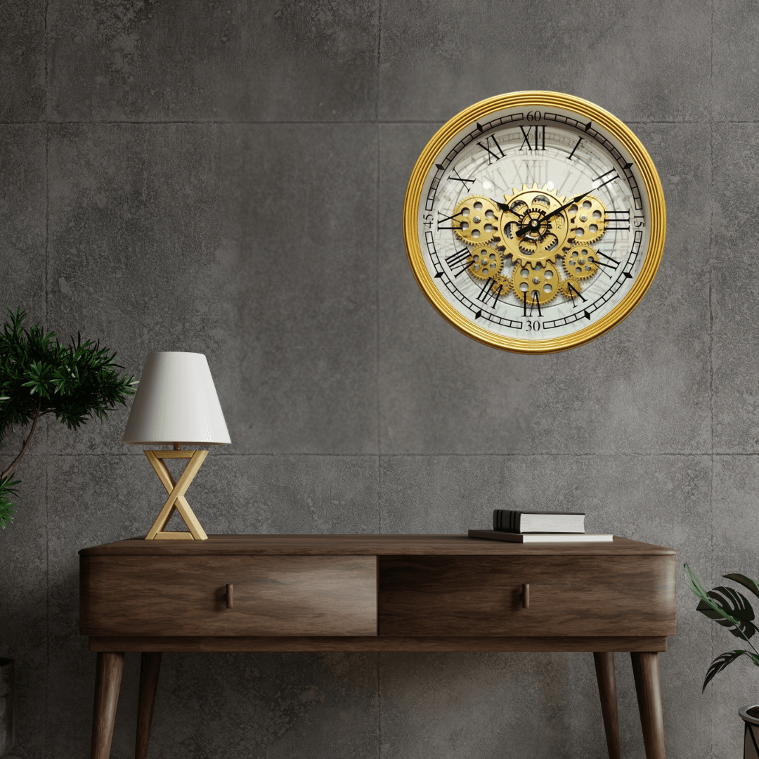 Royal Metal Gear Mechanical Clock Style 50