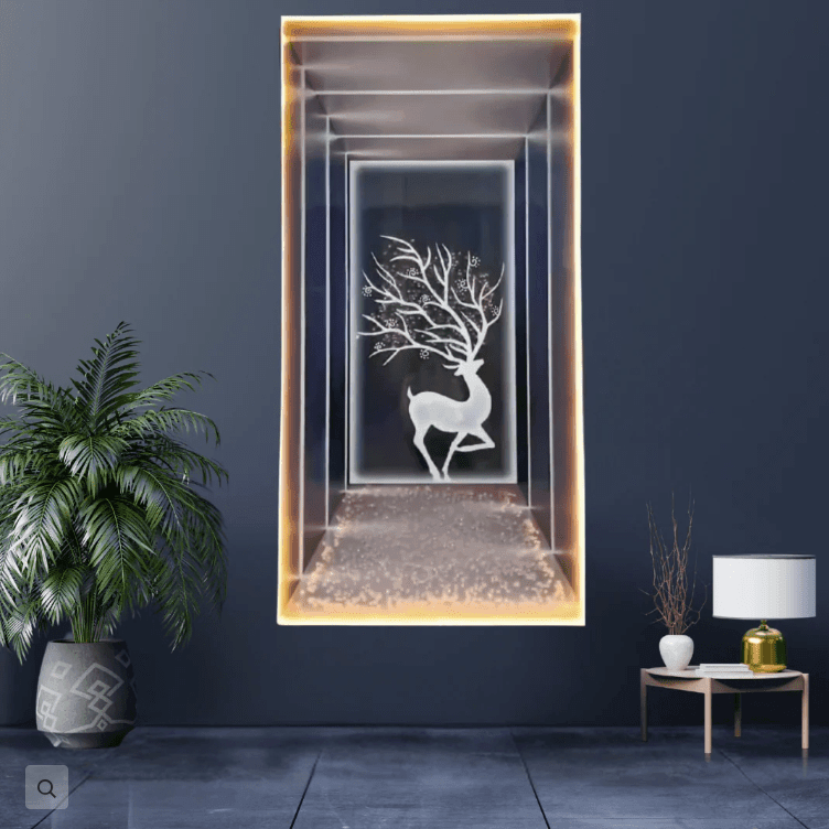 3D CRYSTAL PORCELAIN WALL ART