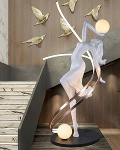 Dancing Leena Humanoid Sculpture Floor Lamp