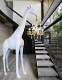 Giant Giraffe Humanoid Sculpture Floor Lamp