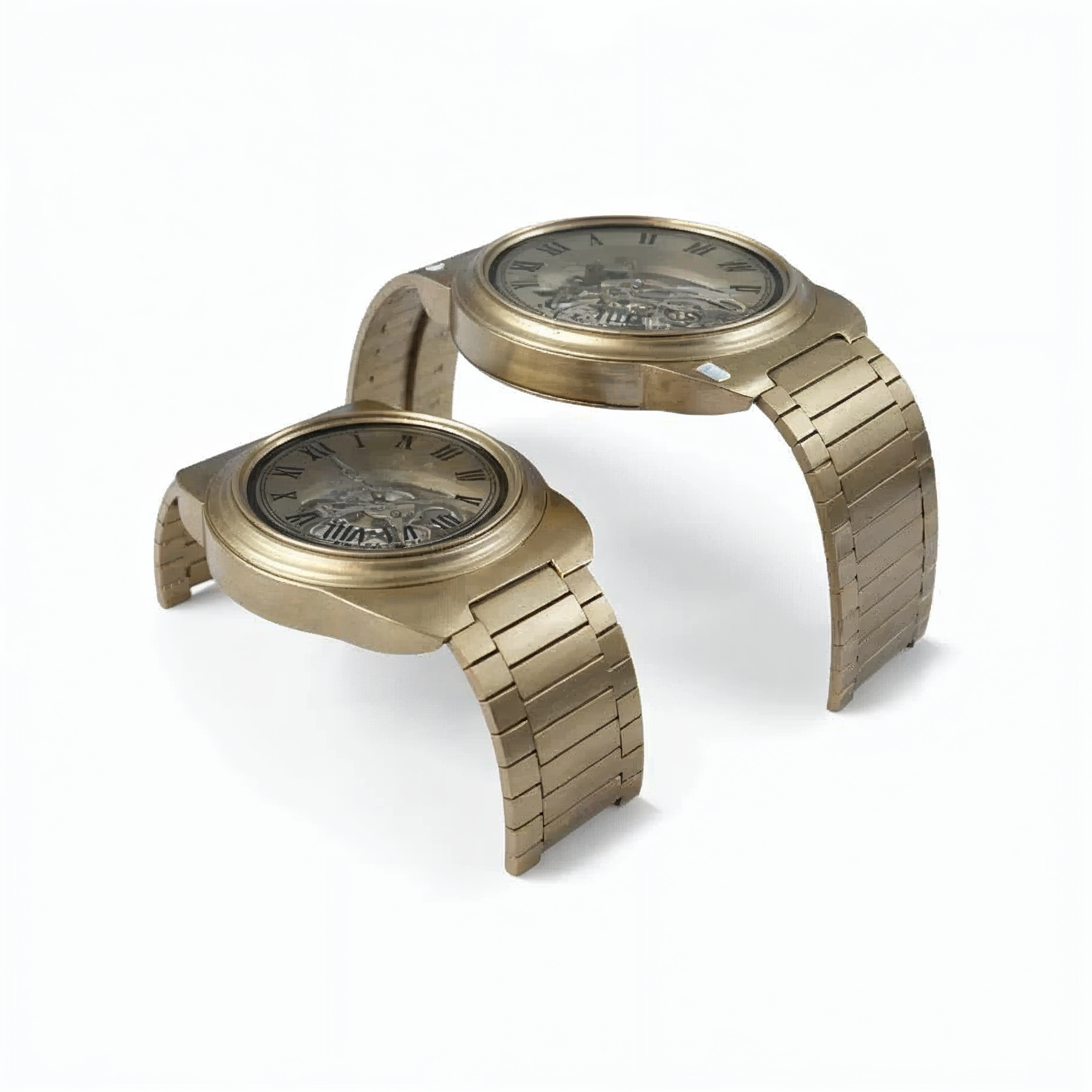 Coffee Table With Mechanical Gear Clock Style 8