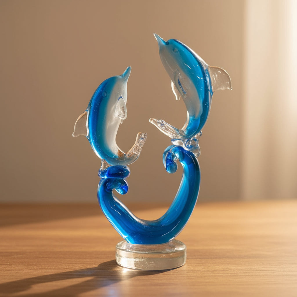 Murano Glass Dolphin Pod Style 5