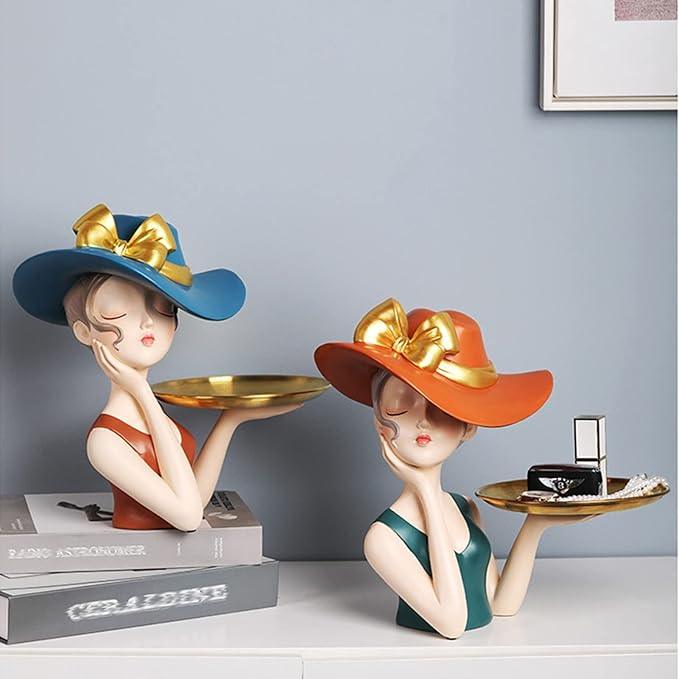 Scarlett Girl With Tray