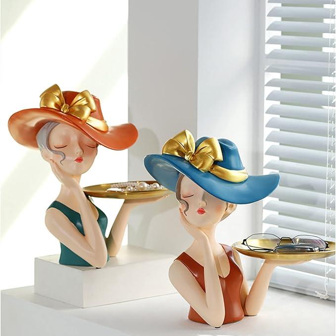 Scarlett Girl With Tray