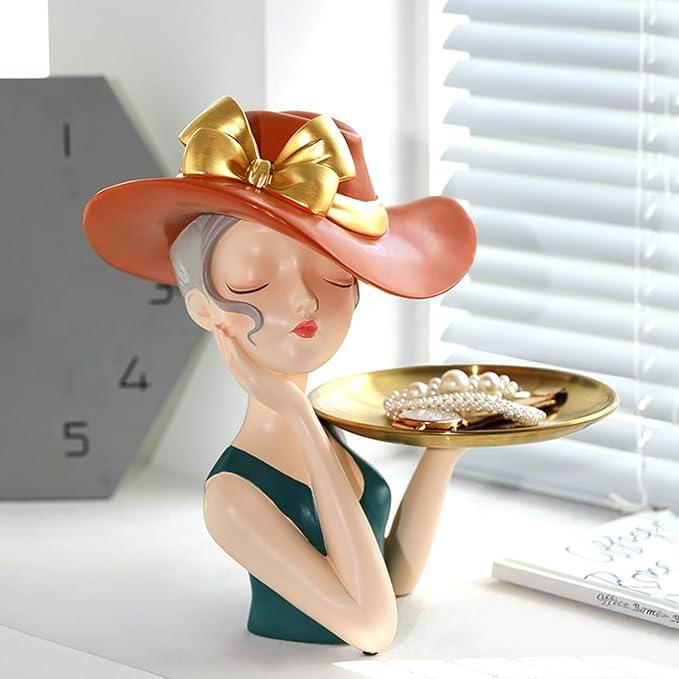 Scarlett Girl With Tray