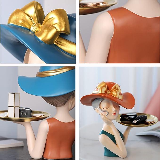 Scarlett Girl With Tray