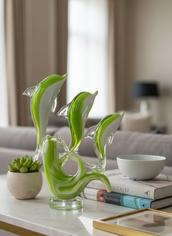 Murano Glass Dolphin Pod Style 3