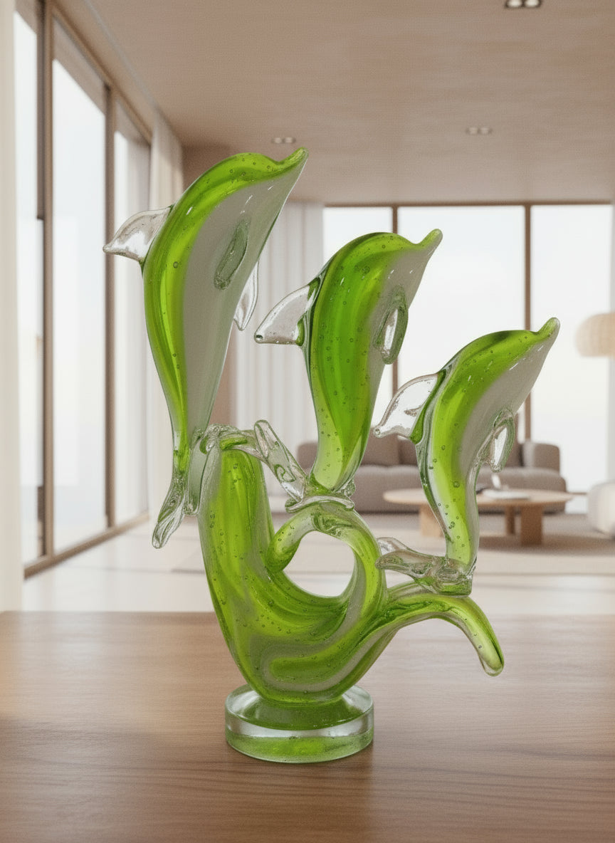 Murano Glass Dolphin Pod Style 3