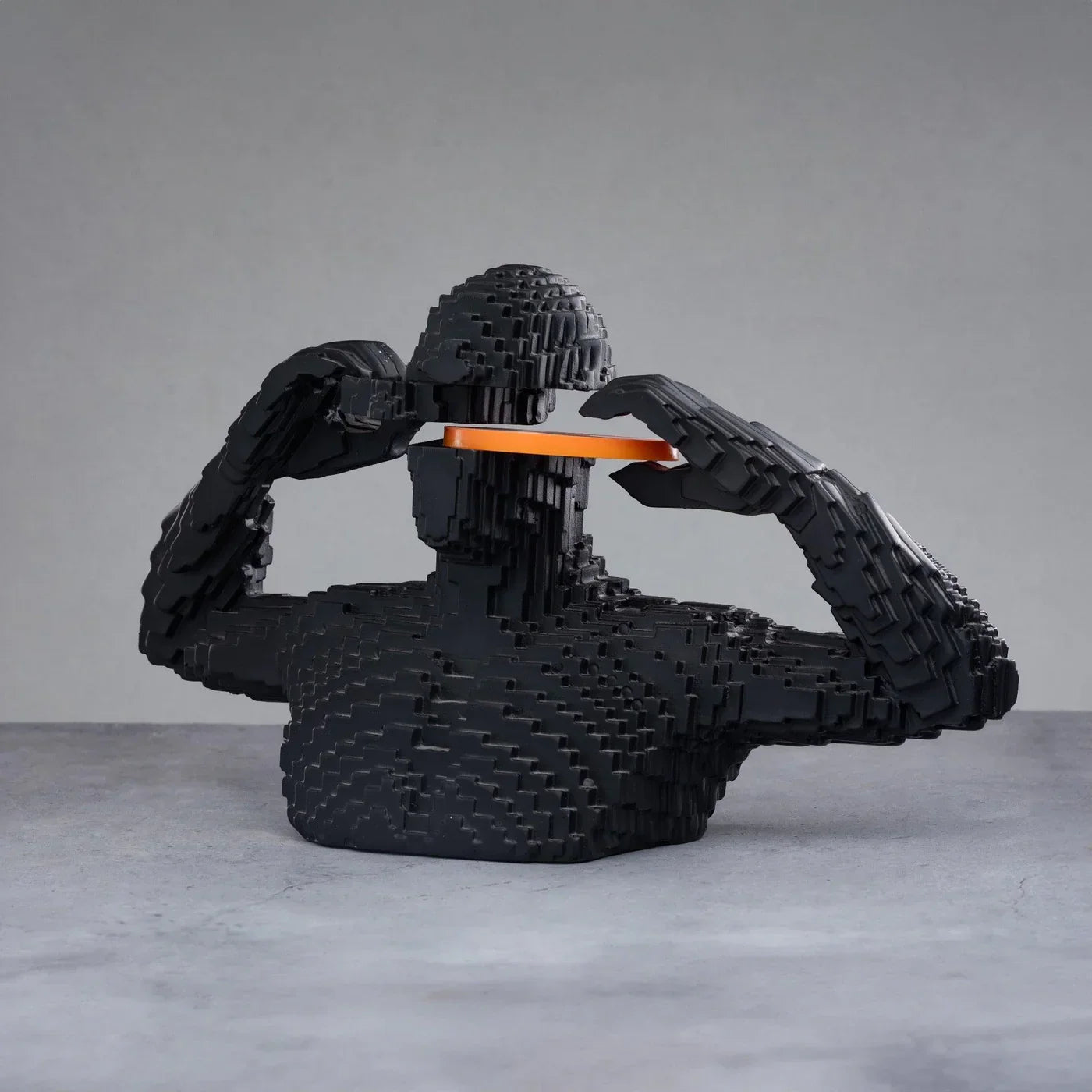 Building Block Man Sculpture