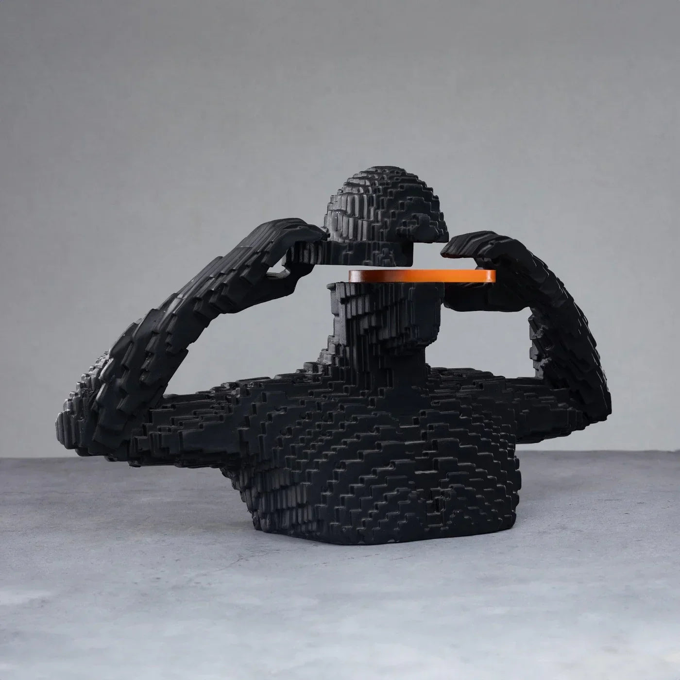 Building Block Man Sculpture