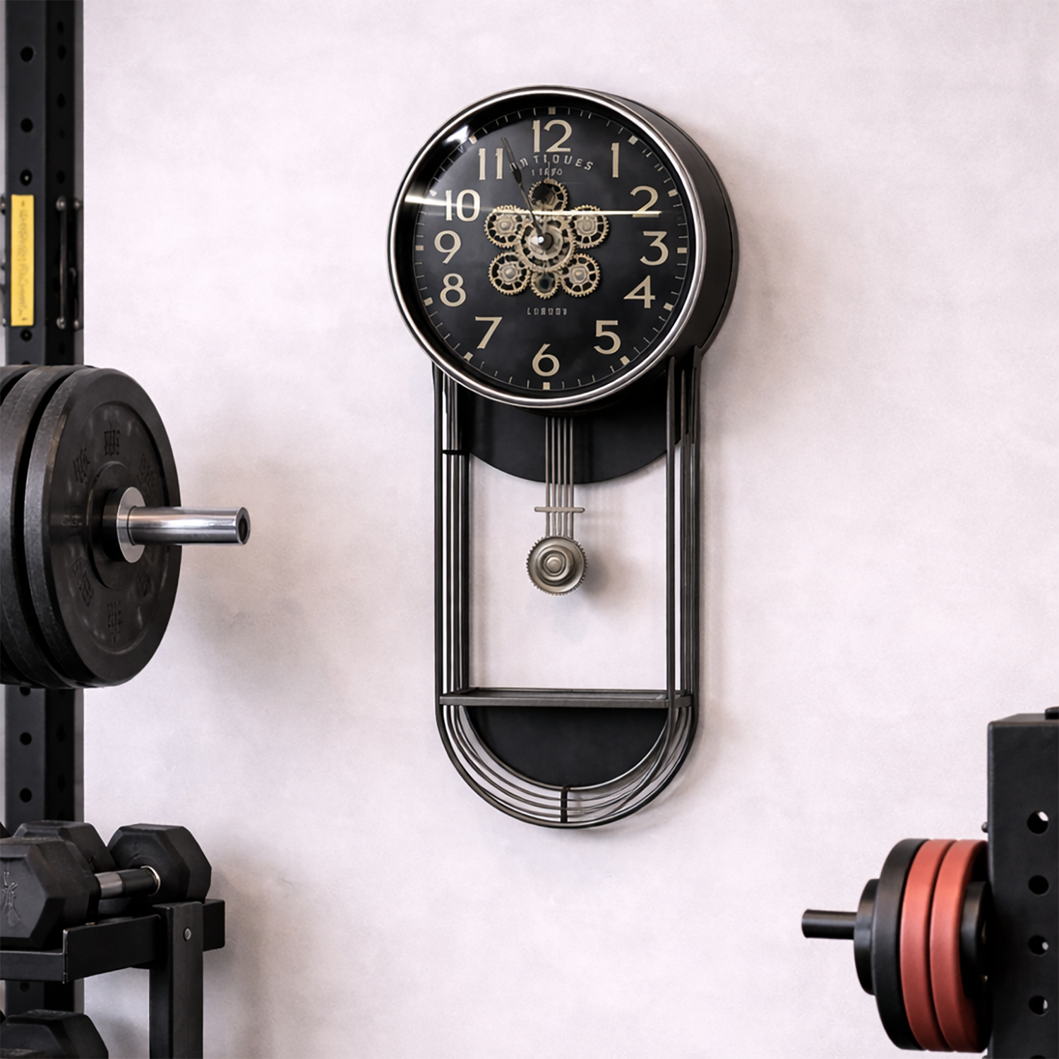 Timeless Gear Whisper Pendulum Wall Clock