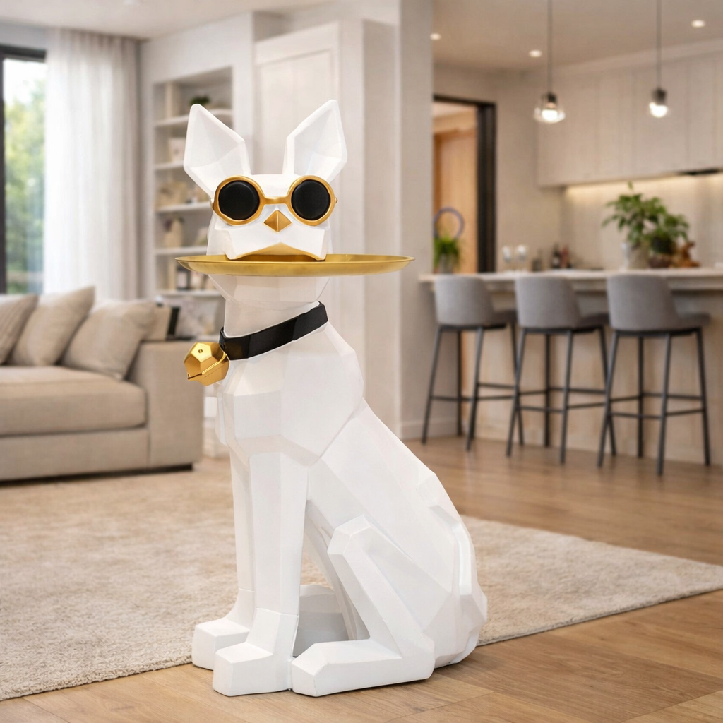 Mr Wang Statue with Tray