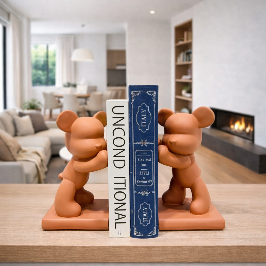 Cute Cartoon Character Bookends – 2 Pieces Set