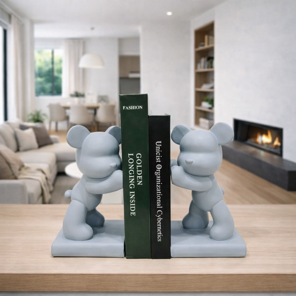 Cute Cartoon Character Bookends – 2 Pieces Set