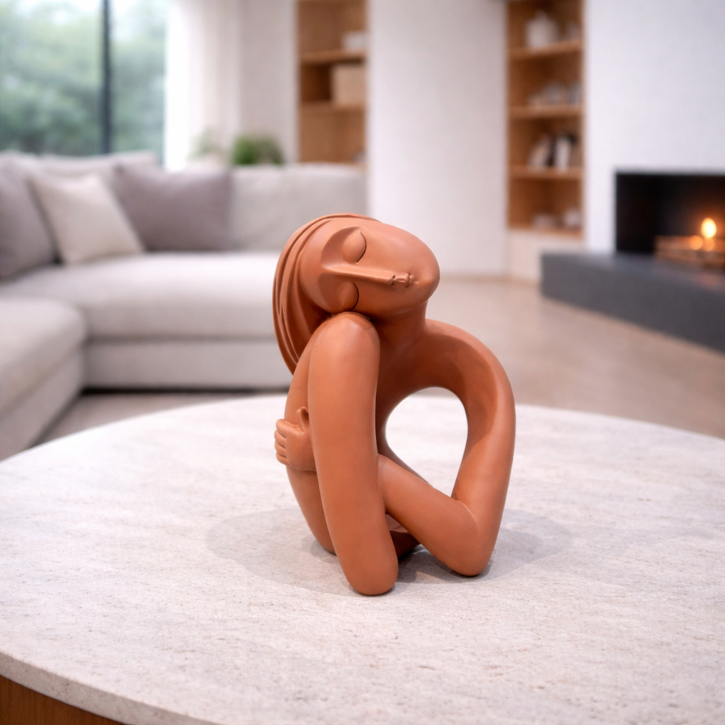 Modern Human Figurine Bottle Stand / Decorative Bottle Holder