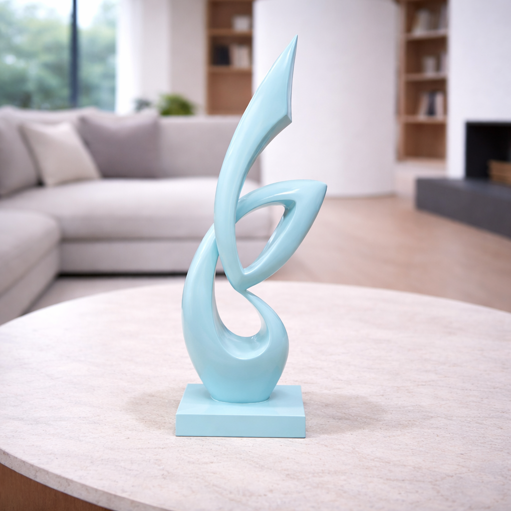 Large Modern Abstract Twist Sculpture Showpiece for Luxury Décor