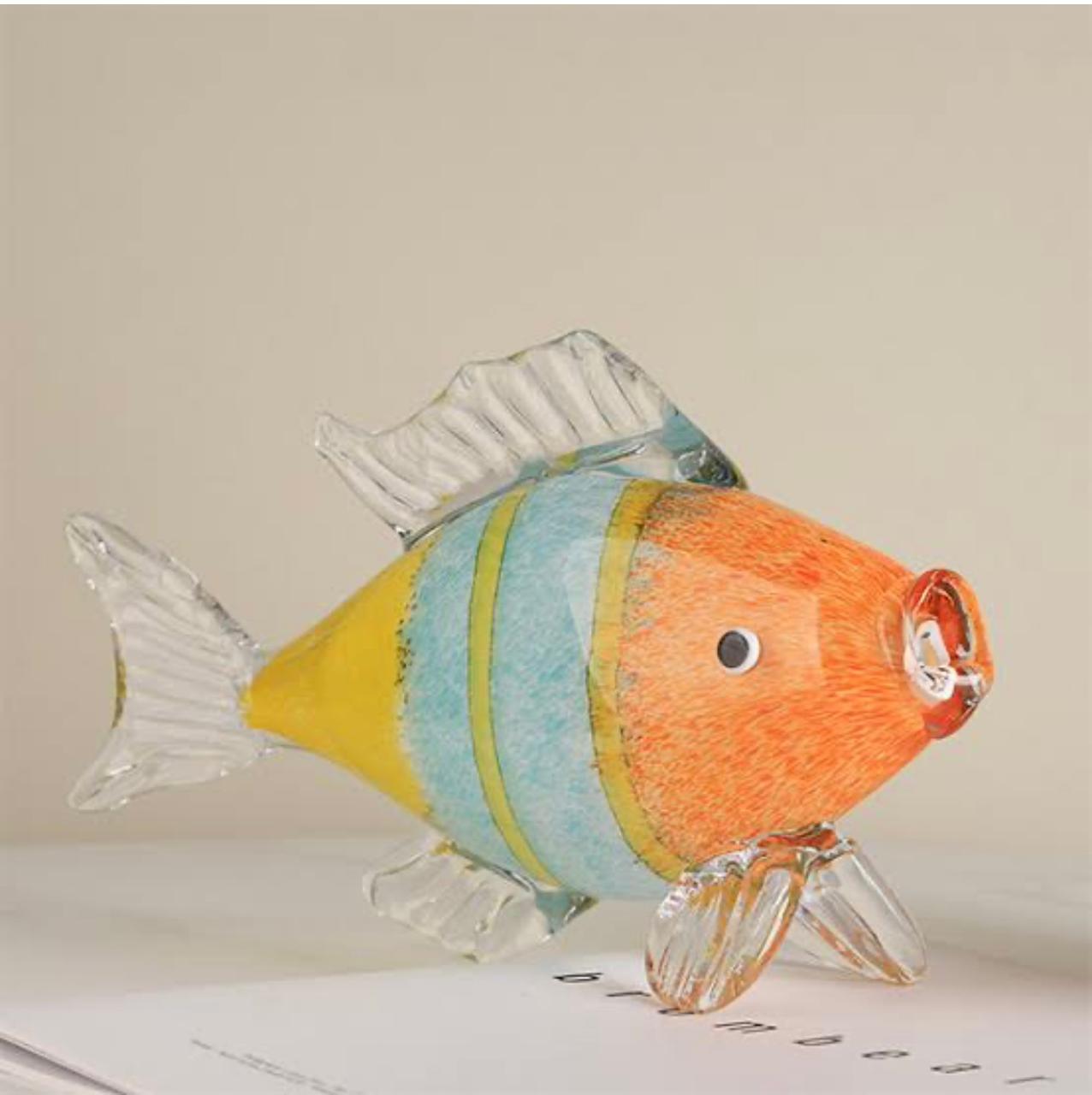 Murano Glass Fish Sculpture Style 5
